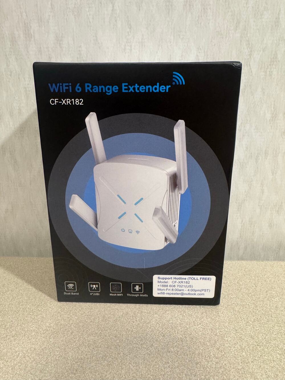Comfast CF-XR182 WiFi 6 Range Extender AX1800 Dual Band Signal Booster Repeater